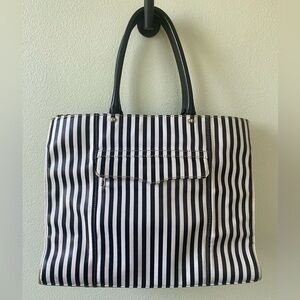 Rebecca Minkoff Striped Black and White Tote Bag
